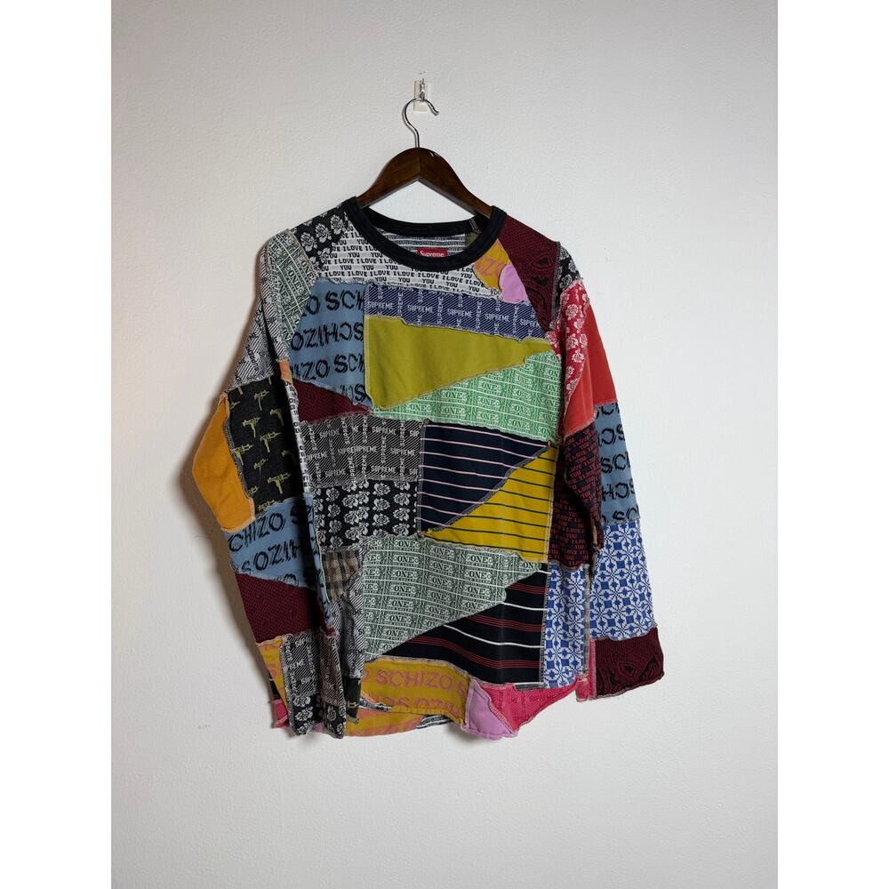 Supreme Patchwork Jacquard Long-Sleeve Top 'Multicolor'